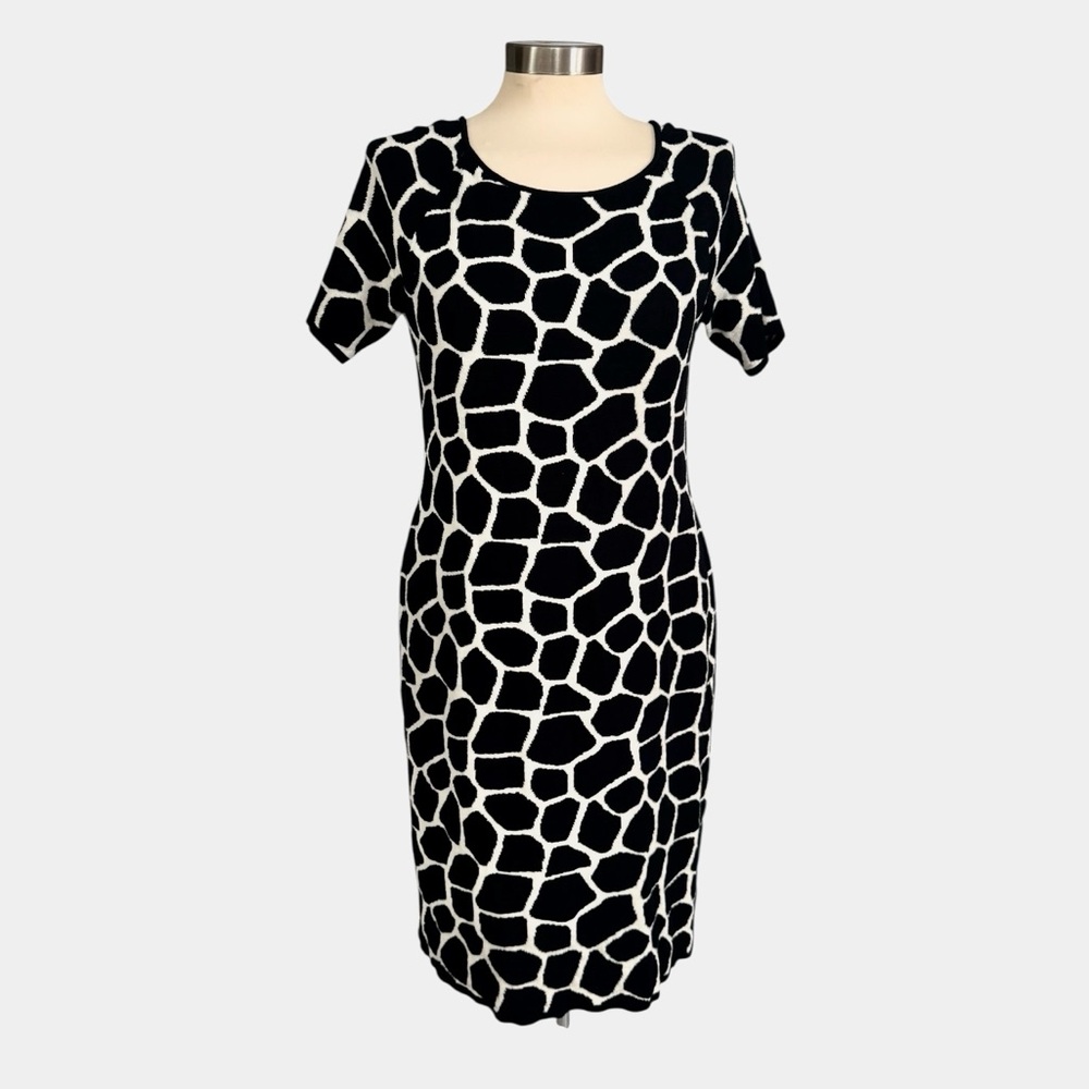 Talbots Giraffe Print Sweater Dress